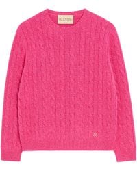 Valentino - Virgin Wool Cable-Knit Sweater - Lyst