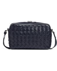 Bottega Veneta - Small Leather Classic Intrecciato Camera Bag - Lyst