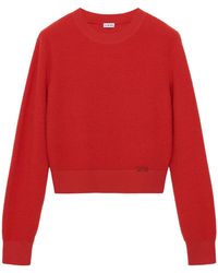 Loewe - Wool-Blend Embroidered Sweater - Lyst