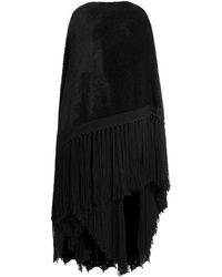Dolce & Gabbana - Virgin Wool-Silk-Cashmere Fringed Cape - Lyst