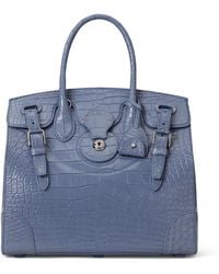 Ralph Lauren - Alligator Leather Ricky 33 Top-Handle Bag - Lyst