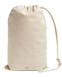 Zegna - Oasi Linen-leather Backpack - Lyst