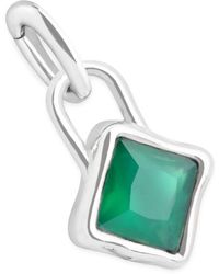 Astrid & Miyu - Rhodium-Plated May Birthstone Charm - Lyst