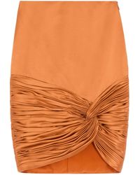 Valentino - Satin Draped Plissé Mini Skirt - Lyst