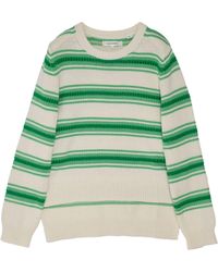 Chinti & Parker - Lace Stitch Striped Sweater - Lyst