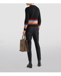 Prada - Wool-mohair Cropped Tailored Trousers - Lyst