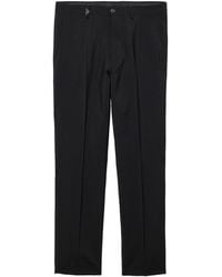 Prada - Wool-Mohair Logo Trousers - Lyst