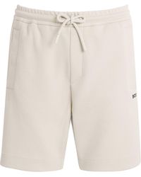 BOSS - Cotton-Blend Union Shorts - Lyst
