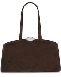 Benedetta Bruzziches - Suede Serena Top-Handle Bag - Lyst