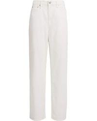 Rag & Bone - Featherweight Logan Mid-Rise Wide-Leg Jeans - Lyst
