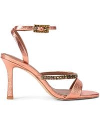 Kurt Geiger - Leather Embellished Sandals - Lyst
