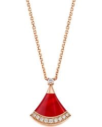BVLGARI - Diamond And Carnelian Divas' Dream Necklace - Lyst