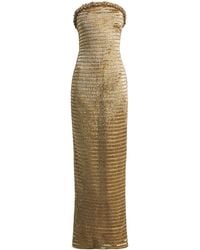Marmar Halim - Embellished Strapless Gown - Lyst