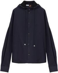 Loewe - X Paula's Ibiza Linen-Blend Hooded Anagram Shirt - Lyst