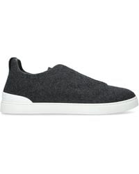 ZEGNA - Oasi Cashmere Triple Stitch Sneakers - Lyst