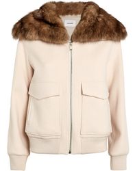 Yves Salomon - Fur-Collar Bomber Jacket - Lyst