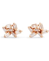 Suzanne Kalan - And Diamond Classic Cluster Stud Earrings - Lyst
