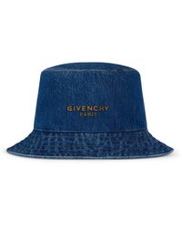 Givenchy - Denim Logo Bucket Hat - Lyst