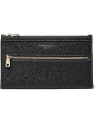 Aspinal of London - Grained Leather Hudson Travel Pouch - Lyst