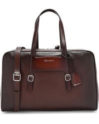 Santoni - Leather Weekend Bag - Lyst