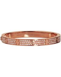 Cartier - Rose And Diamond-Paved Love Bracelet - Lyst