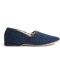 Derek Rose - Shearling-Lined Crawford Slippers - Lyst