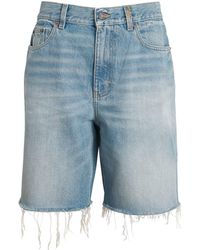 Chloé - High-Rise Denim Shorts - Lyst