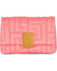 Balmain - Mini Leather 1945 Quilted Shoulder Bag - Lyst