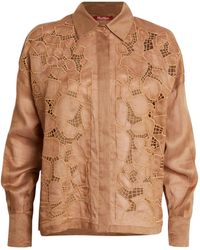 Max Mara - Ramie Embroidered Picasso Shirt - Lyst