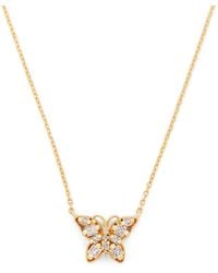Suzanne Kalan - And Diamond Princess Mini Butterfly Necklace - Lyst