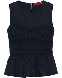 MAX&Co. - Shirred Sleeveless Top - Lyst