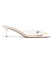 Alaïa - Pvc-Leather Bloom Mules 55 - Lyst
