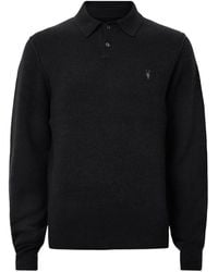 AllSaints - Statten Polo Sweater - Lyst