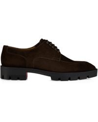 Christian Louboutin - Davisol Lion Suede Derby Shoes - Lyst