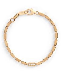 Suzanne Kalan - And Diamond Thick Block Chain Bracelet - Lyst