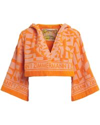 Zimmermann - Terry Solstice Crop Top - Lyst