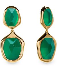 Monica Vinader - Vermeil And Onyx Odyssey Cocktail Earrings - Lyst