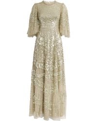 Needle & Thread - Anais Sequin Gown - Lyst