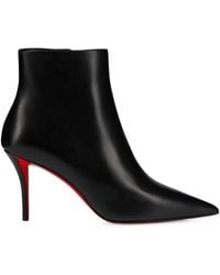 Christian Louboutin - Miss Z Booty 80 Leather Boots - Lyst