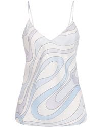 PUCCI - Silk Printed Cami Top - Lyst