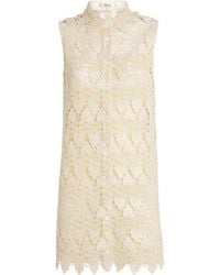 FRAME - Lace The Deco Mini Dress - Lyst
