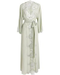 Rosamosario - Silk Georgette Regina Effat Robe - Lyst