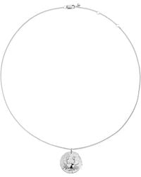 Monica Vinader - Sterling Cancer Zodiac Necklace - Lyst