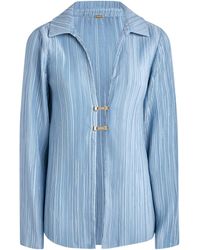 Cult Gaia - Clarabelle Origami Plissé Shirt - Lyst