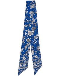 Harrods - Silk Gilded Butterfly Twilly Scarf - Lyst