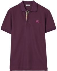 Burberry - Cotton Piqué Slim Polo Shirt - Lyst