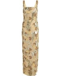 Rachel Gilbert - Embellished Elyse Maxi Dress - Lyst