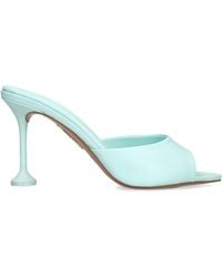 Aquazzura - Leather Bisous Mules 85 - Lyst