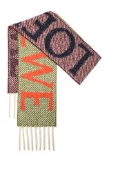Loewe - Alpaca-Wool-Blend Logo Scarf - Lyst