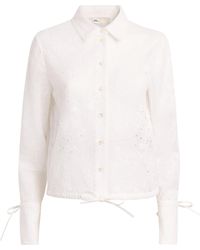 Tory Burch - Cotton Eyelet Shirt - Lyst